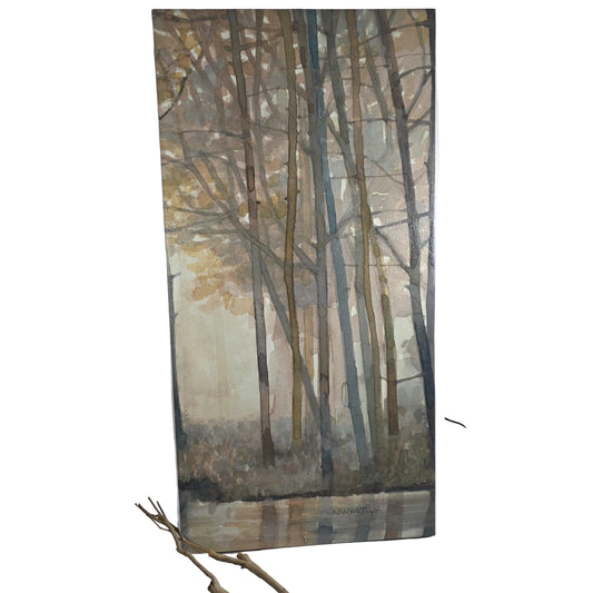 A Pair of Madison Park Forest Reflections canvas wall art