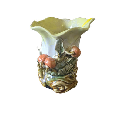 Vintage Majolica-style vase