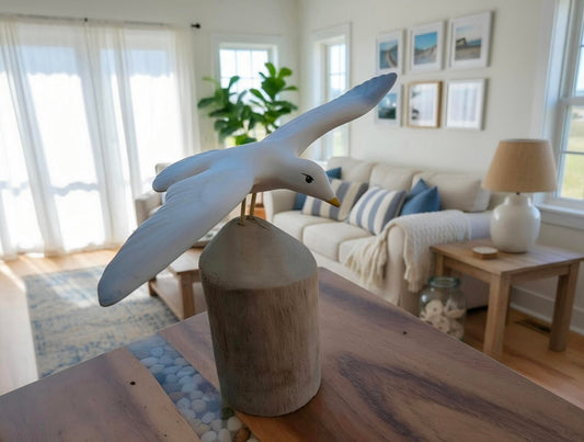 Vintage  Seagull Bird Decor