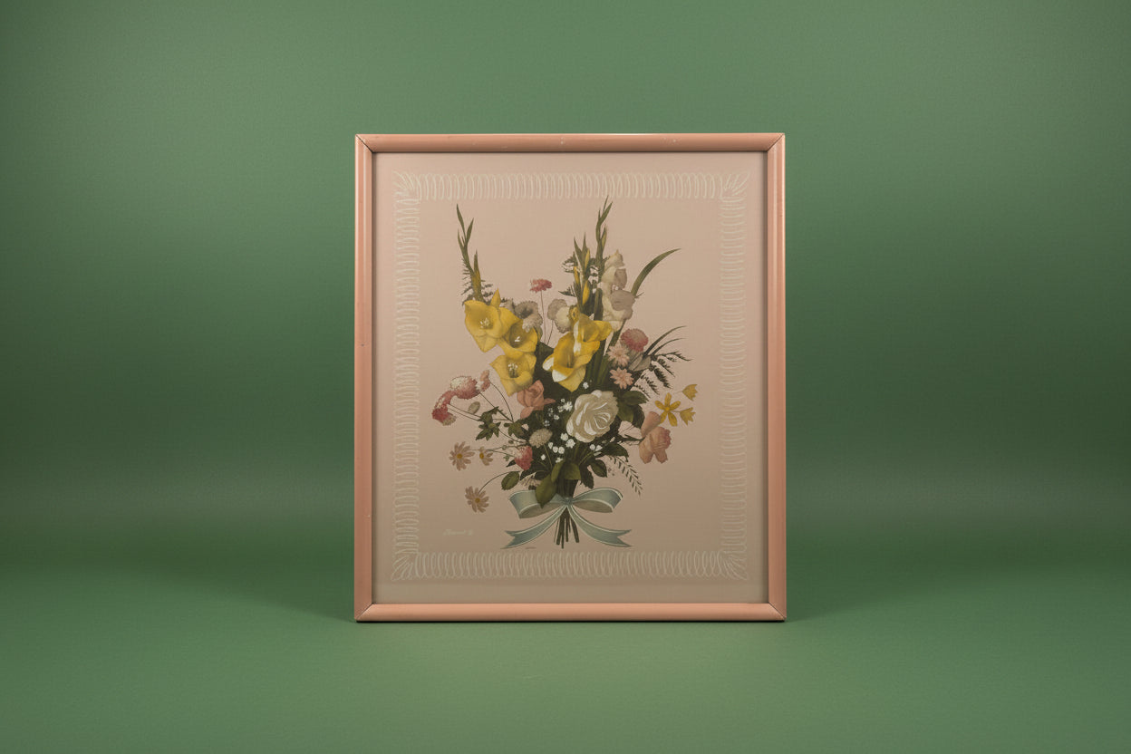 Vintage Bernard NYC Floral bouquet print