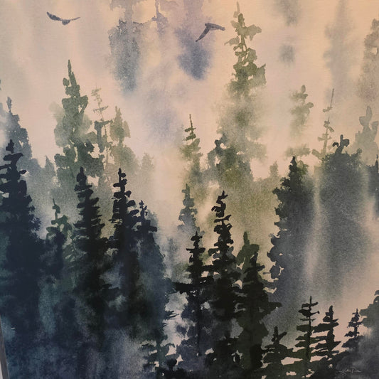 Tree Line canvas art print by Katrina Pete