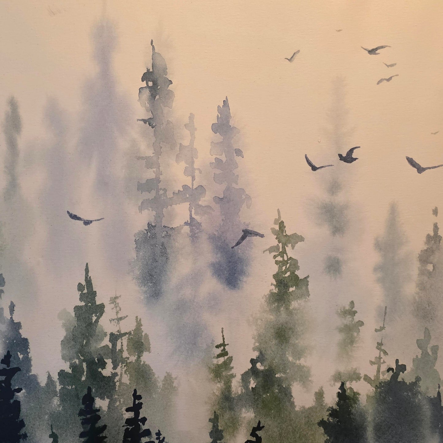 Tree Line canvas art print by Katrina Pete