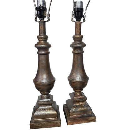 Set of 2 Hand Painted Lamps