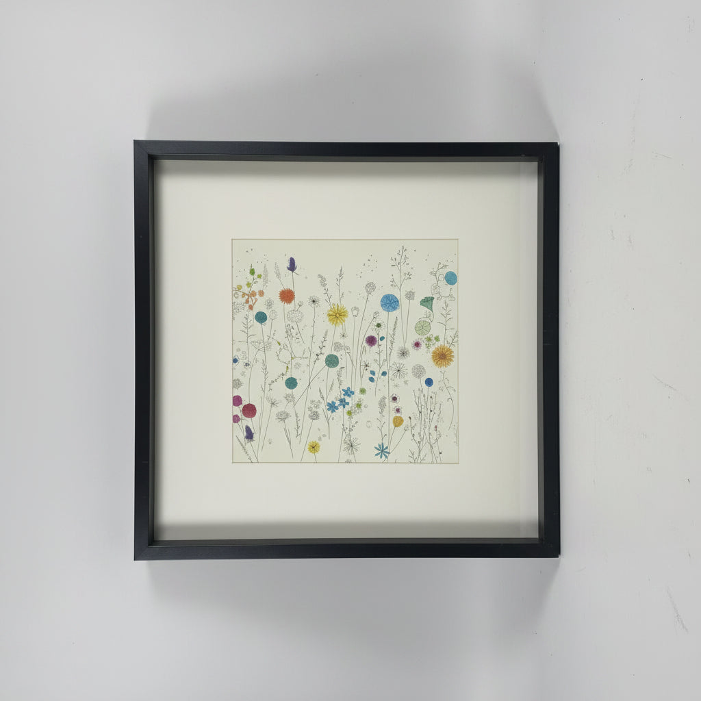 "Wildflower Drawing" Framed Art