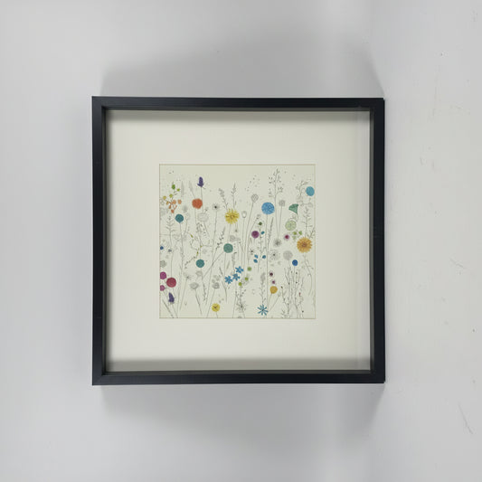 "Wildflower Drawing" Framed Art