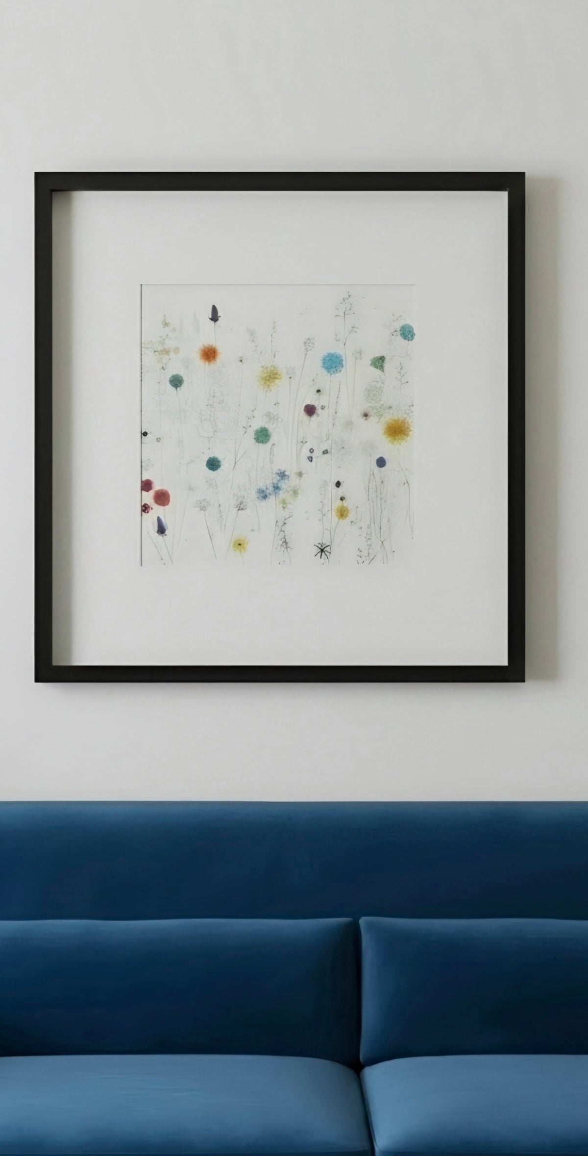 "Wildflower Drawing" Framed Art