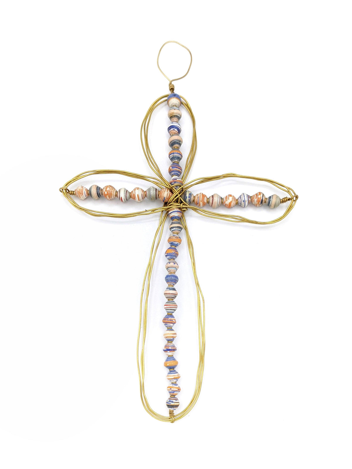 Beaded Wire Cross