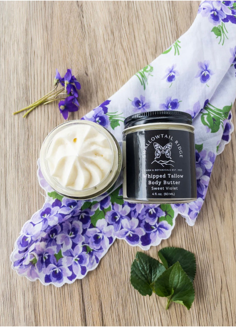 Whipped Tallow Body Butter Sweet Violet
