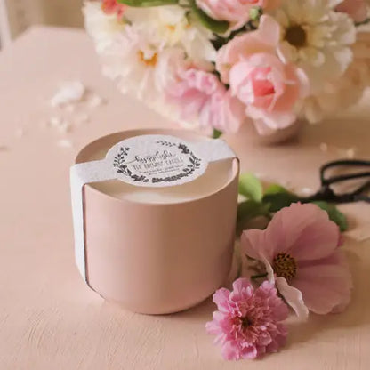 Adelyn | Growing Candle, flower seed-label, eco-friendly: Unscented