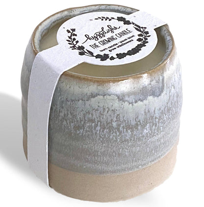 Greta | Growing Candle, flower seed-label, gifts, candles: Chai