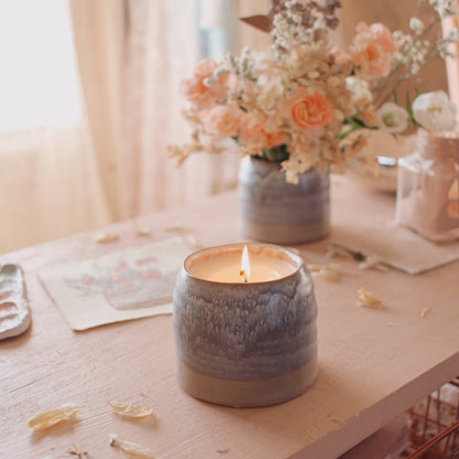 Greta | Growing Candle, flower seed-label, gifts, candles: Chai