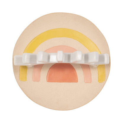 Trinket Tray - Multicolor Ceramic Boho Sunshine, 6 in.