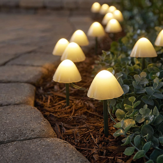 Milo Solar Mushroom Lights: 10-in-1