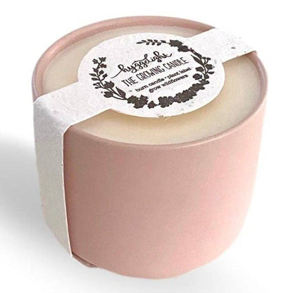 Adelyn | Growing Candle, flower seed-label, eco-friendly: Unscented
