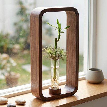 Wood Hydroponic Vase: 2