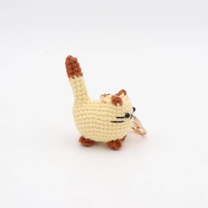Hand-crochet Butter Cat Keychain