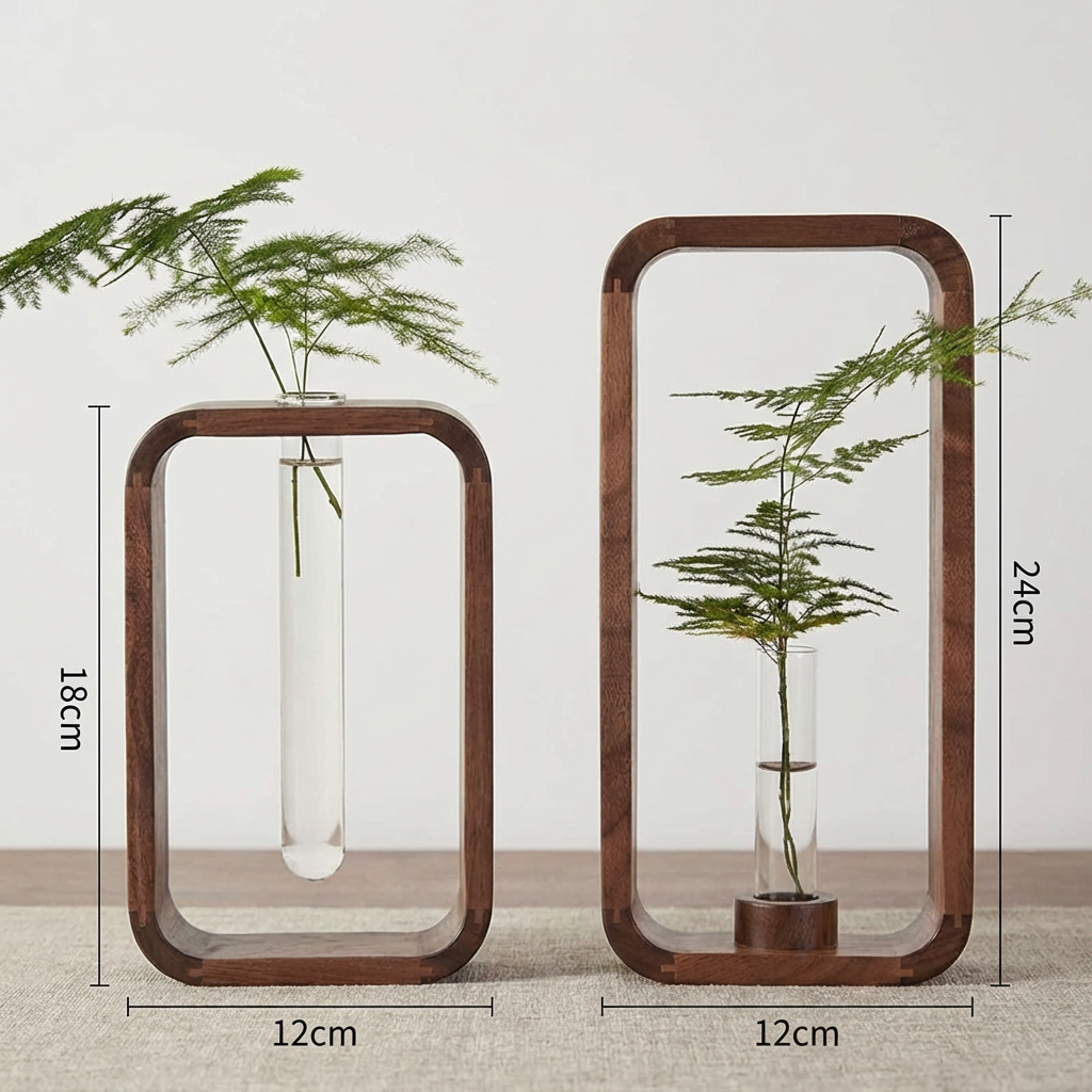 Wood Hydroponic Vase: 2